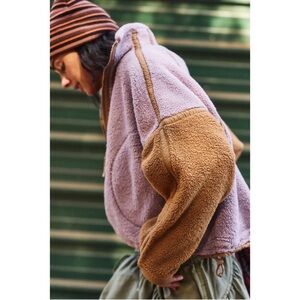 Free People Movement Mountain High Logo Half Zip Fleece